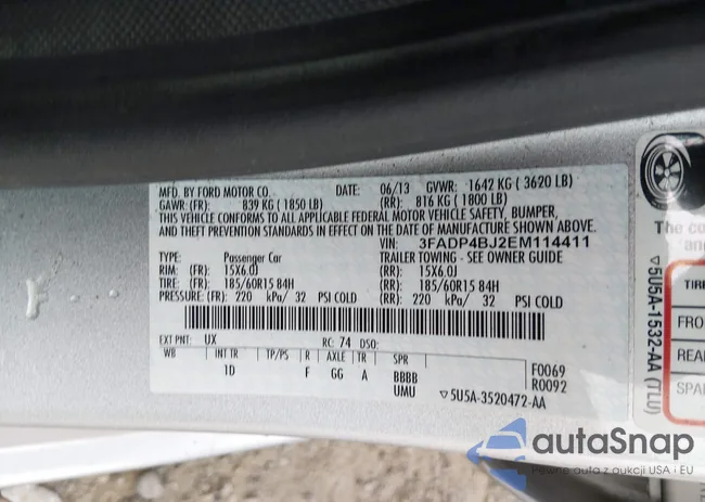 3FADP4BJ2EM114411: 44567730