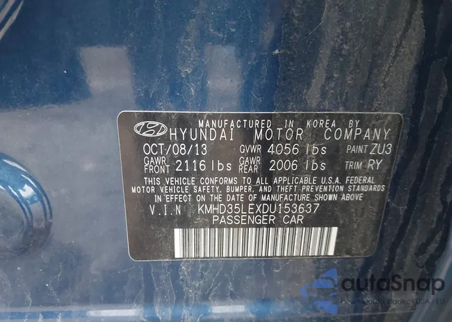 KMHD35LEXDU153637: 44567782