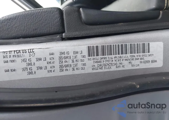 1C4RJFBG7HC791543: 44567824