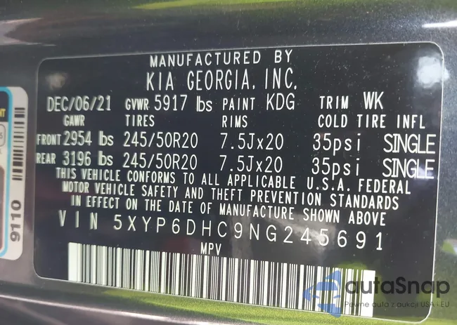 5XYP6DHC9NG245691: 44567936