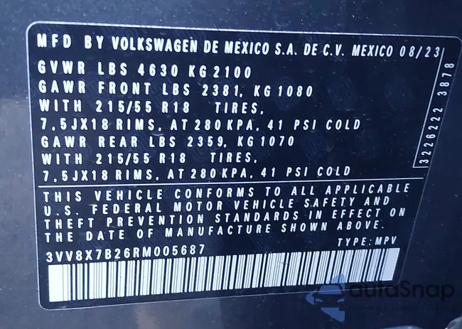 3VV8X7B26RM005687: 44567210