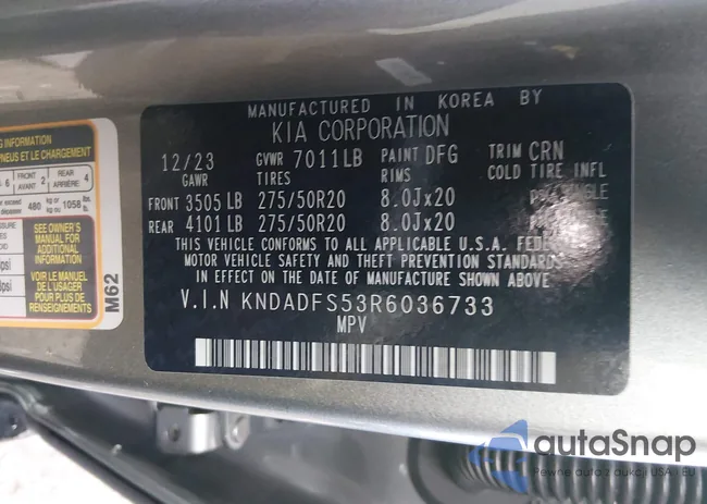 KNDADFS53R6036733: 44567310