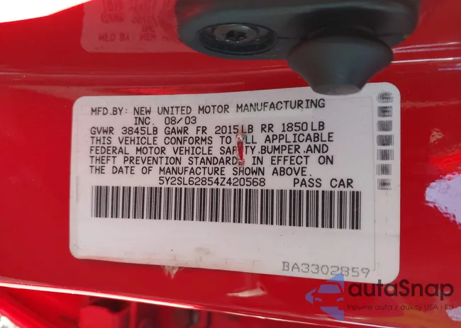 5Y2SL62854Z420568: 44567394