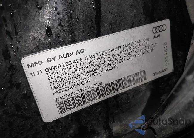 WAUGUDGY6NA027109: 44568554