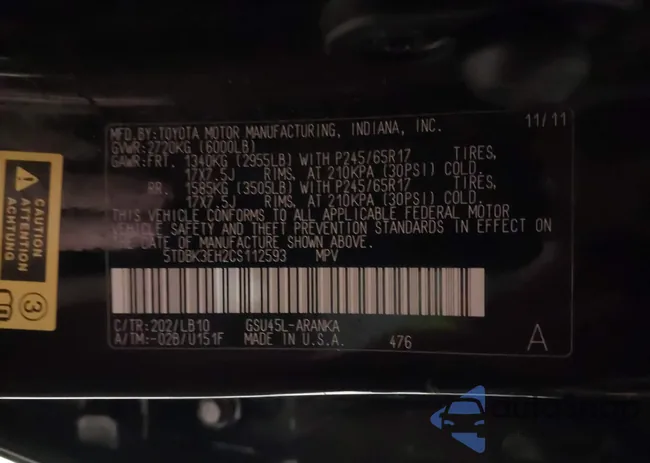 5TDBK3EH2CS112593: 44568818