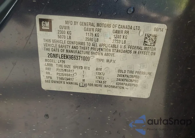 2GNFLEEK9E6371009: 44569021