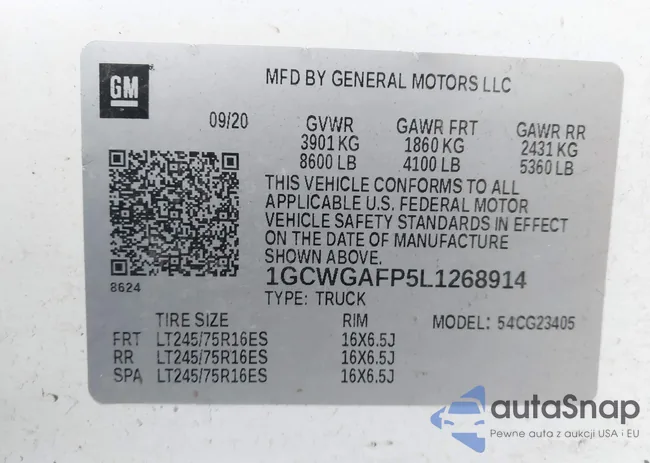 1GCWGAFP5L1268914: 44569091