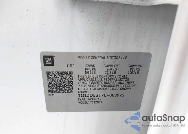 1G1ZD5ST7LF063073: 44569100