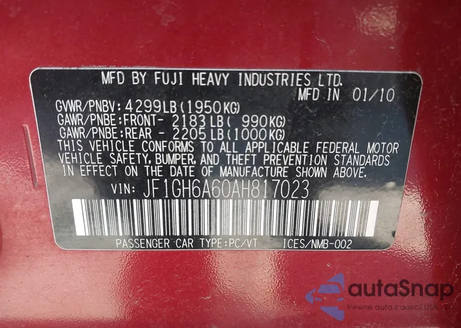 JF1GH6A60AH817023: 44568156