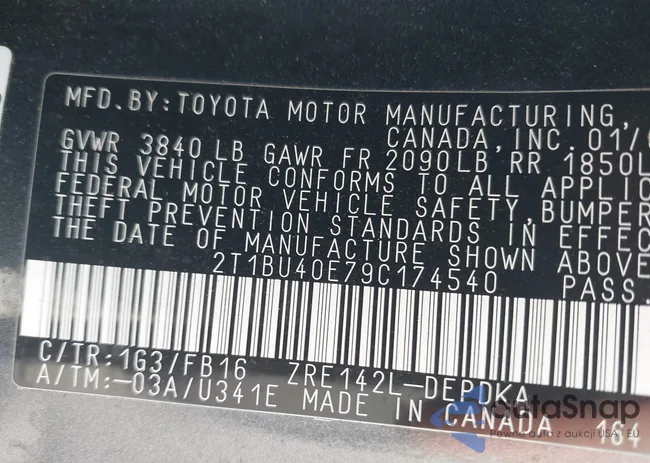 2T1BU40E79C174540: 44569541