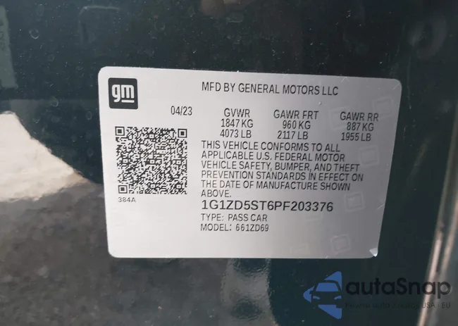 1G1ZD5ST6PF203376: 44569647