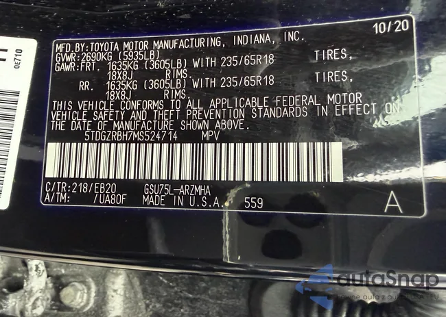 5TDGZRBH7MS524714: 44570006