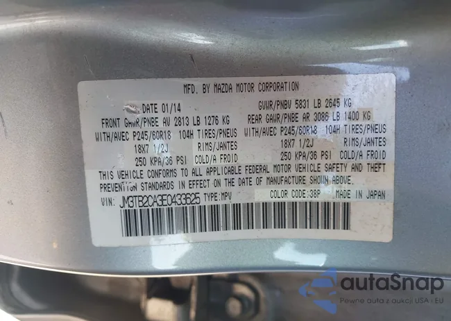 JM3TB2CA3E0433625: 44570020