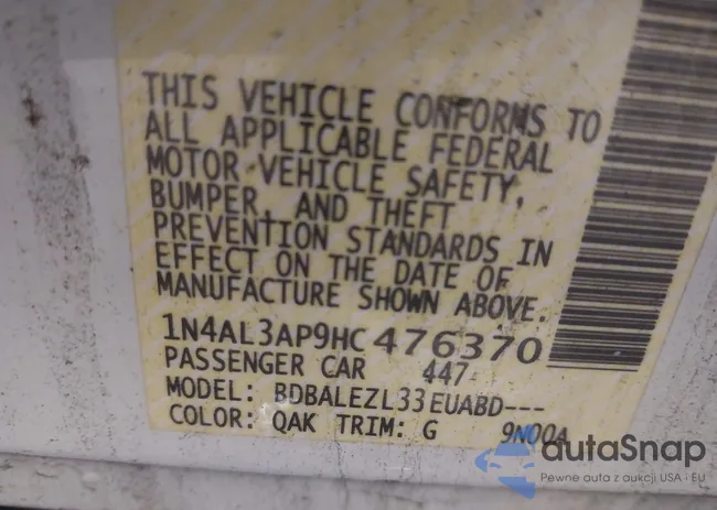 1N4AL3AP9HC476370: 44570118