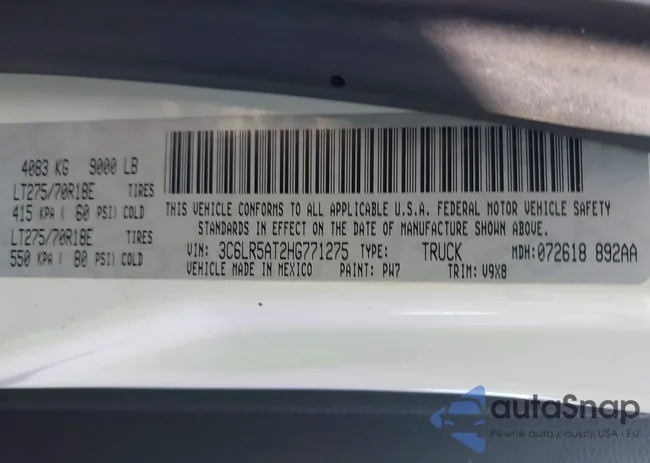 3C6LR5AT2HG771275: 44569119