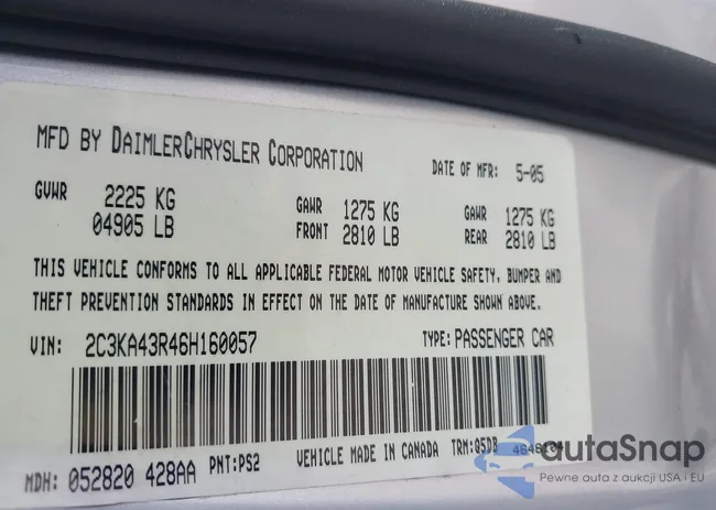 2C3KA43R46H160057: 44569320