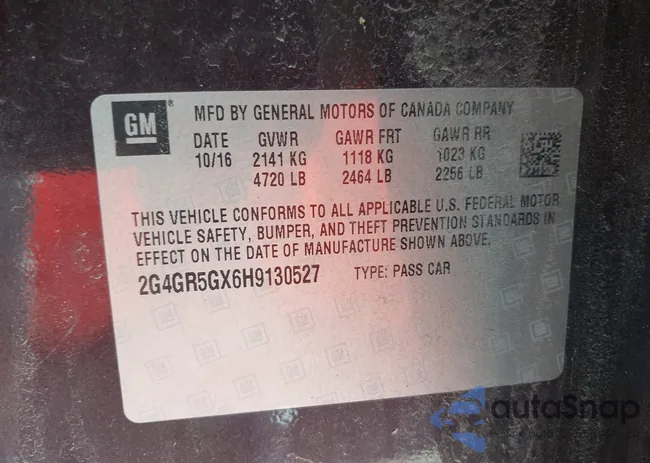 2G4GR5GX6H9130527: 44570627