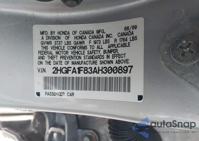 2HGFA1F83AH300897: 44570671