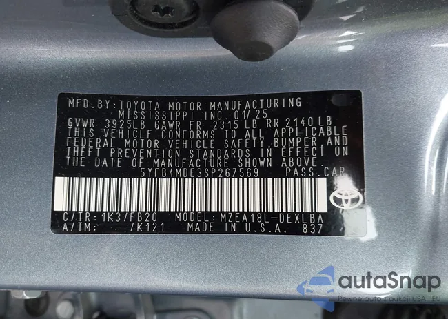 5YFB4MDE3SP267569: 44570809