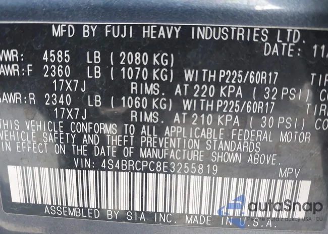 4S4BRCPC8E3255819: 44570810