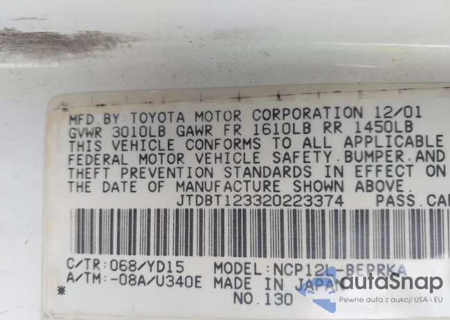 JTDBT123320223374: 44570813