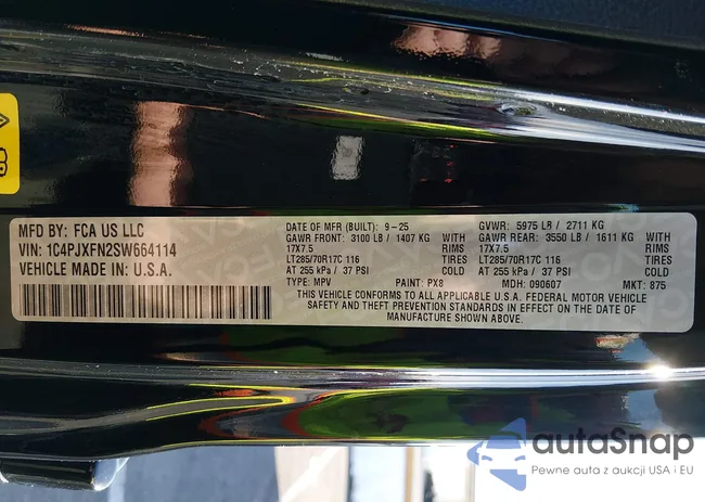 1C4PJXFN2SW664114: 44570995