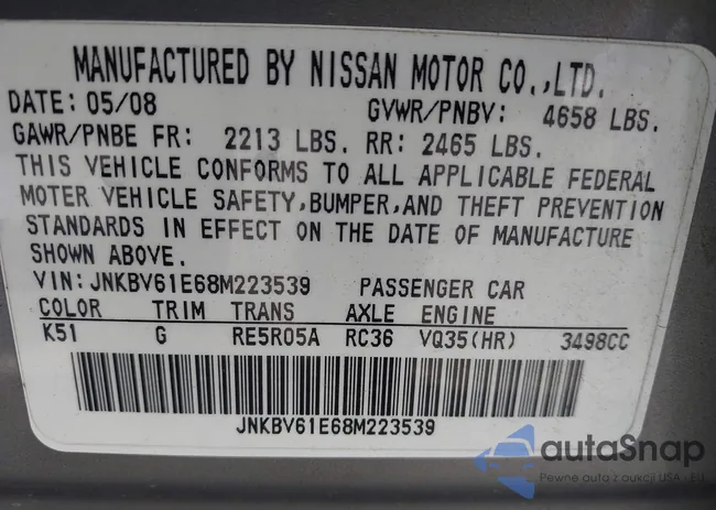 JNKBV61E68M223539: 44571076