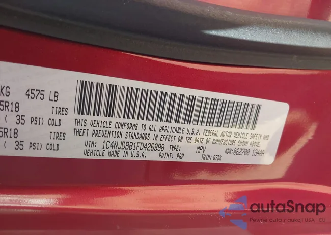 1C4NJDBB1FD426998: 44571107