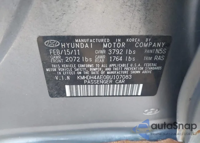 KMHDH4AE0BU107083: 44570153