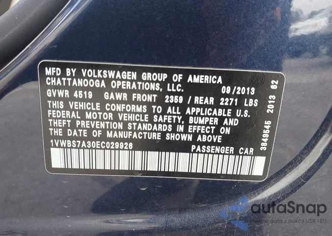 1VWBS7A30EC029926: 44570191