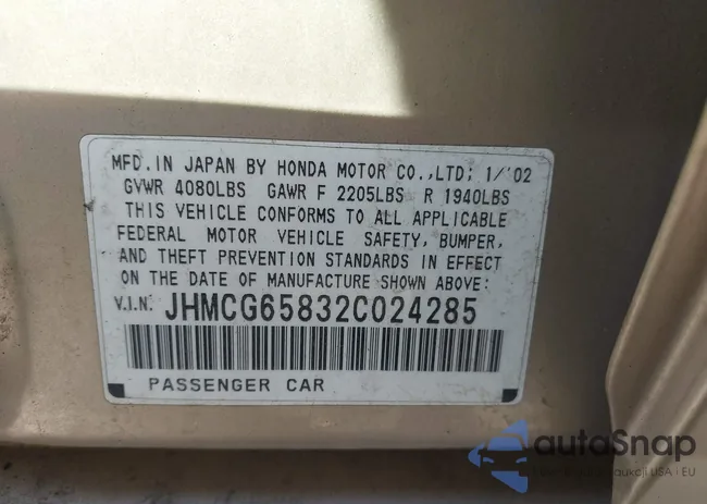 JHMCG65832C024285: 44571751