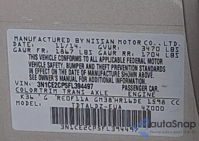 3N1CE2CP5FL394497: 44571868