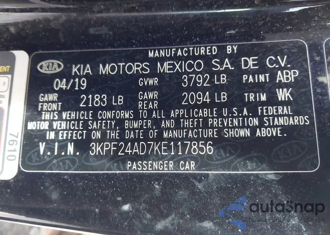 3KPF24AD7KE117856: 44572724