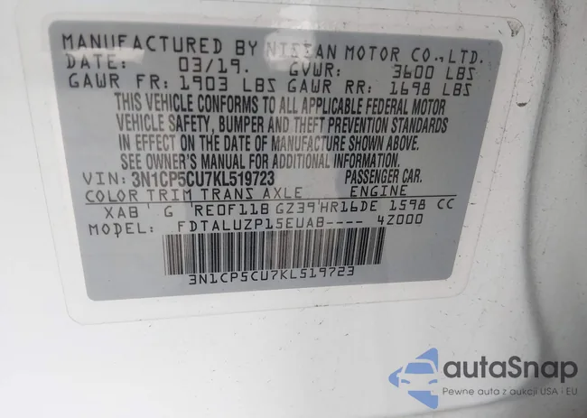 3N1CP5CU7KL519723: 44572867