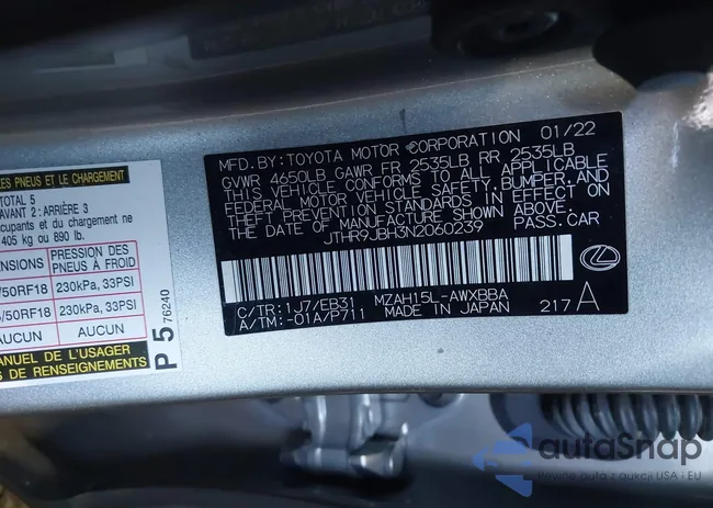 JTHR9JBH3N2060239: 44572157