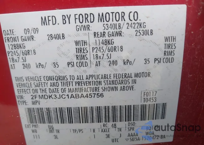 2FMDK3JC1ABA45756: 44572267