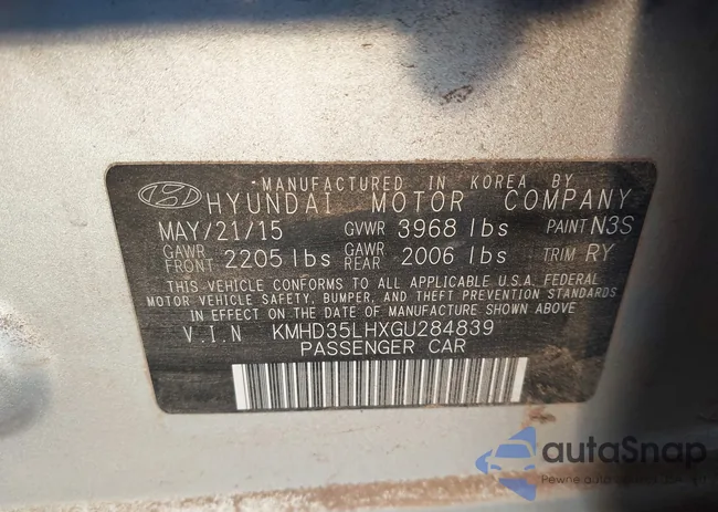 KMHD35LHXGU284839: 44572336