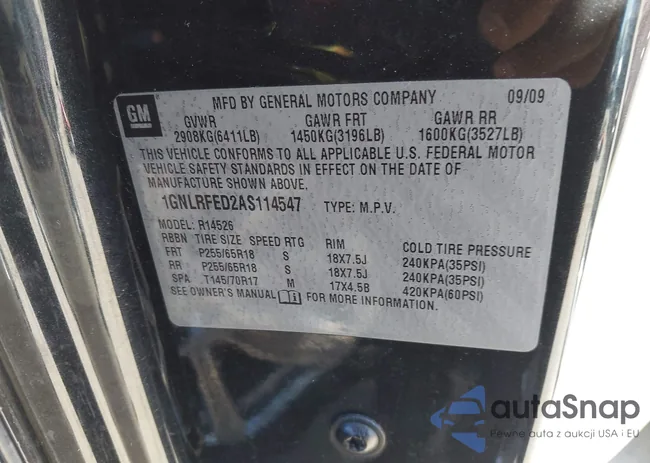 1GNLRFED2AS114547: 44572422