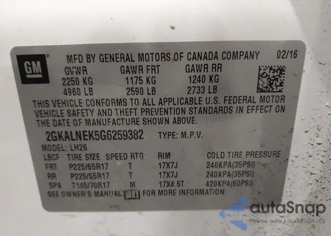 2GKALNEK5G6259382: 44573537