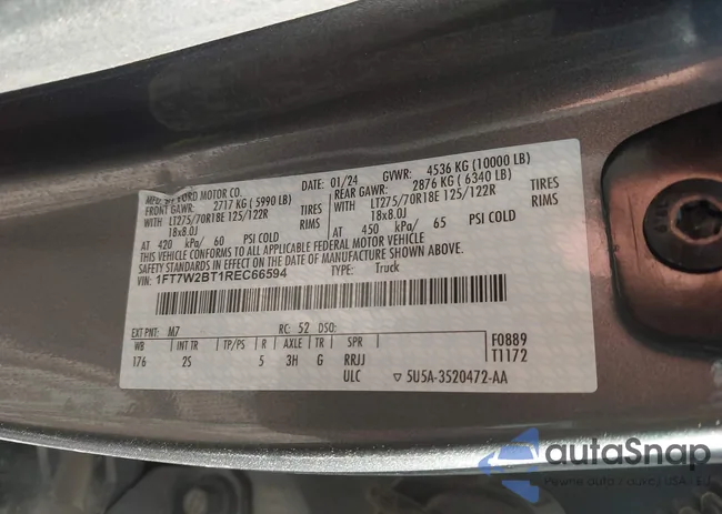 1FT7W2BT1REC66594: 44573901