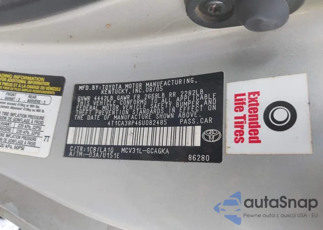 4T1CA38P46U082485: 44573953