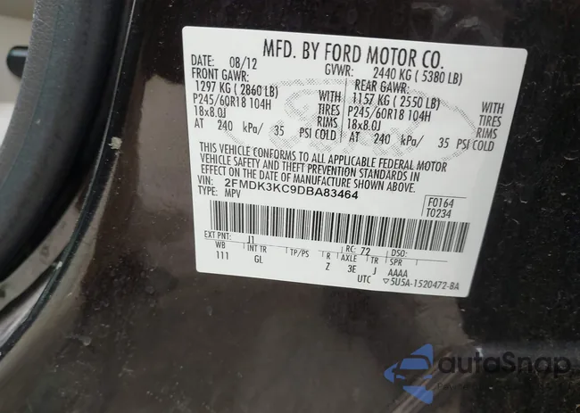 2FMDK3KC9DBA83464: 44574067