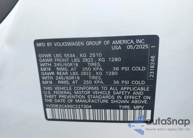 1V2DE2CA9SC227304: 44573151