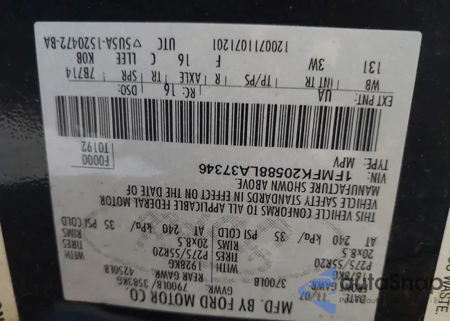 1FMFK20588LA37346: 44573201