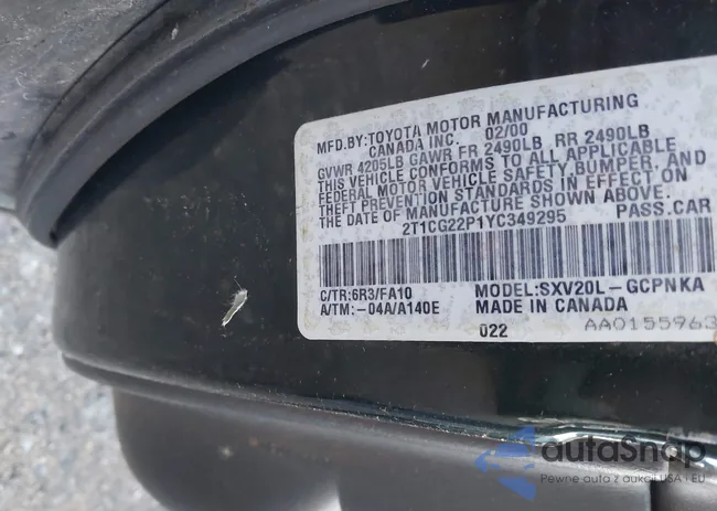 2T1CG22P1YC349295: 44573319