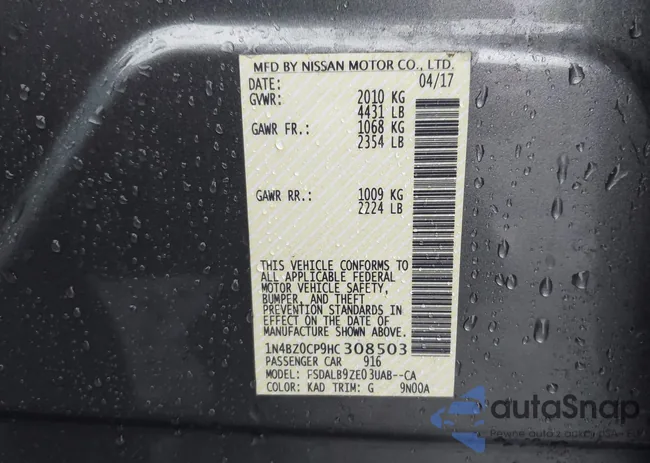 1N4BZ0CP9HC308503: 44573356