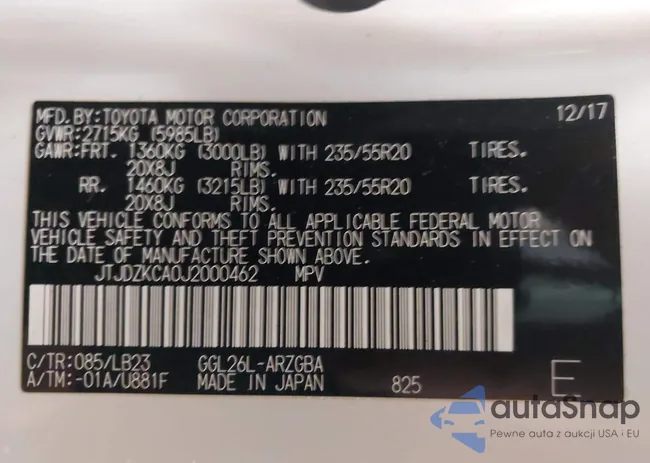 JTJDZKCA0J2000462: 44573434