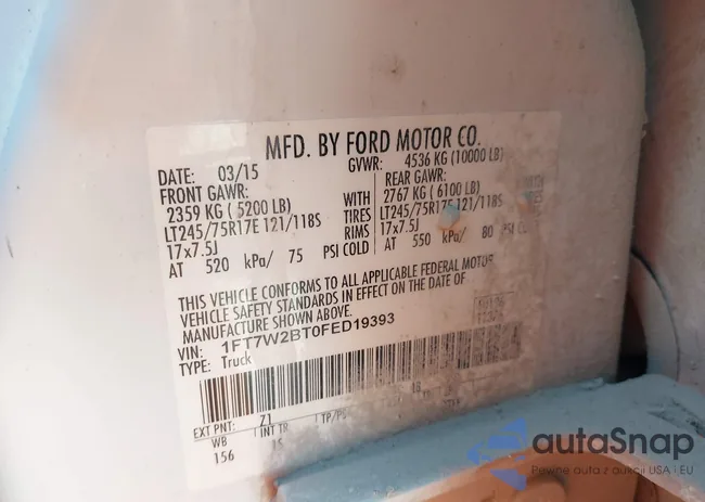 1FT7W2BT0FED19393: 44573450