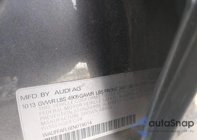 WAUFFAFL6EN019014: 44574627