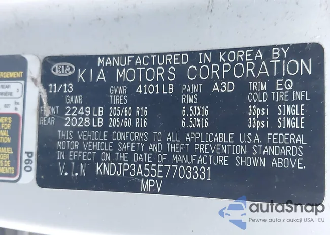 KNDJP3A55E7703331: 44574645